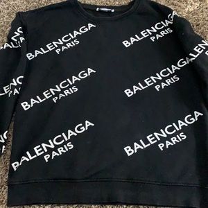 Balenciaga Sweatshirt with white logo xs